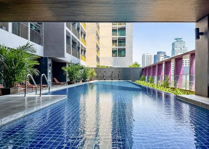 公寓 1min To Bts Thonglo L Fully Furnished L Sauna 曼谷
