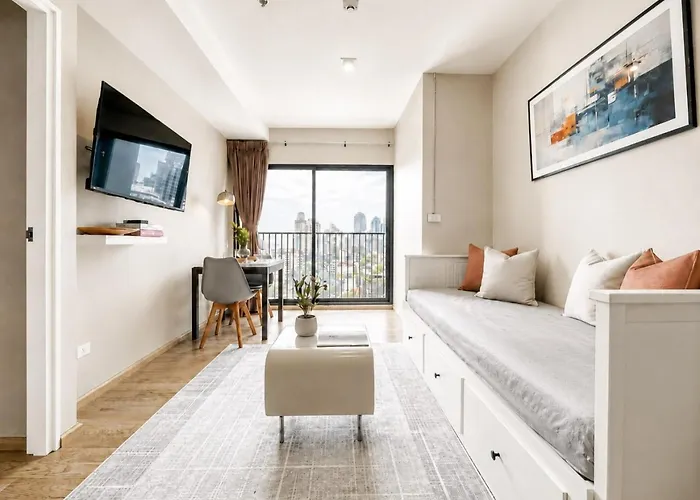公寓 1min To Bts Thonglo L Fully Furnished L Sauna *